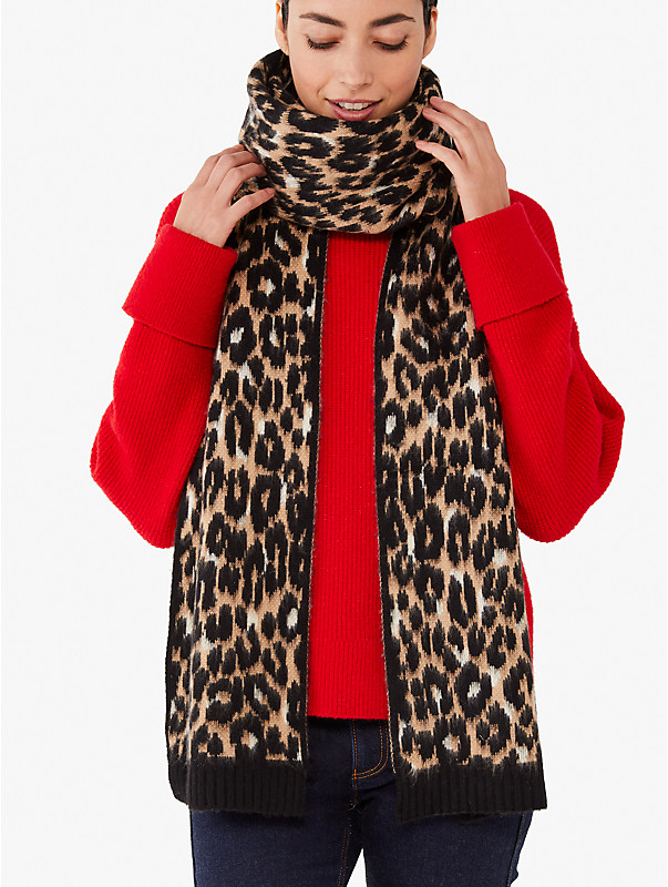 brushed leopard scarf, , rr_large