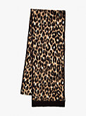 brushed leopard scarf, , s7productThumbnail