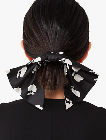 apple toss oversized bow hair tie, , rr_productgrid
