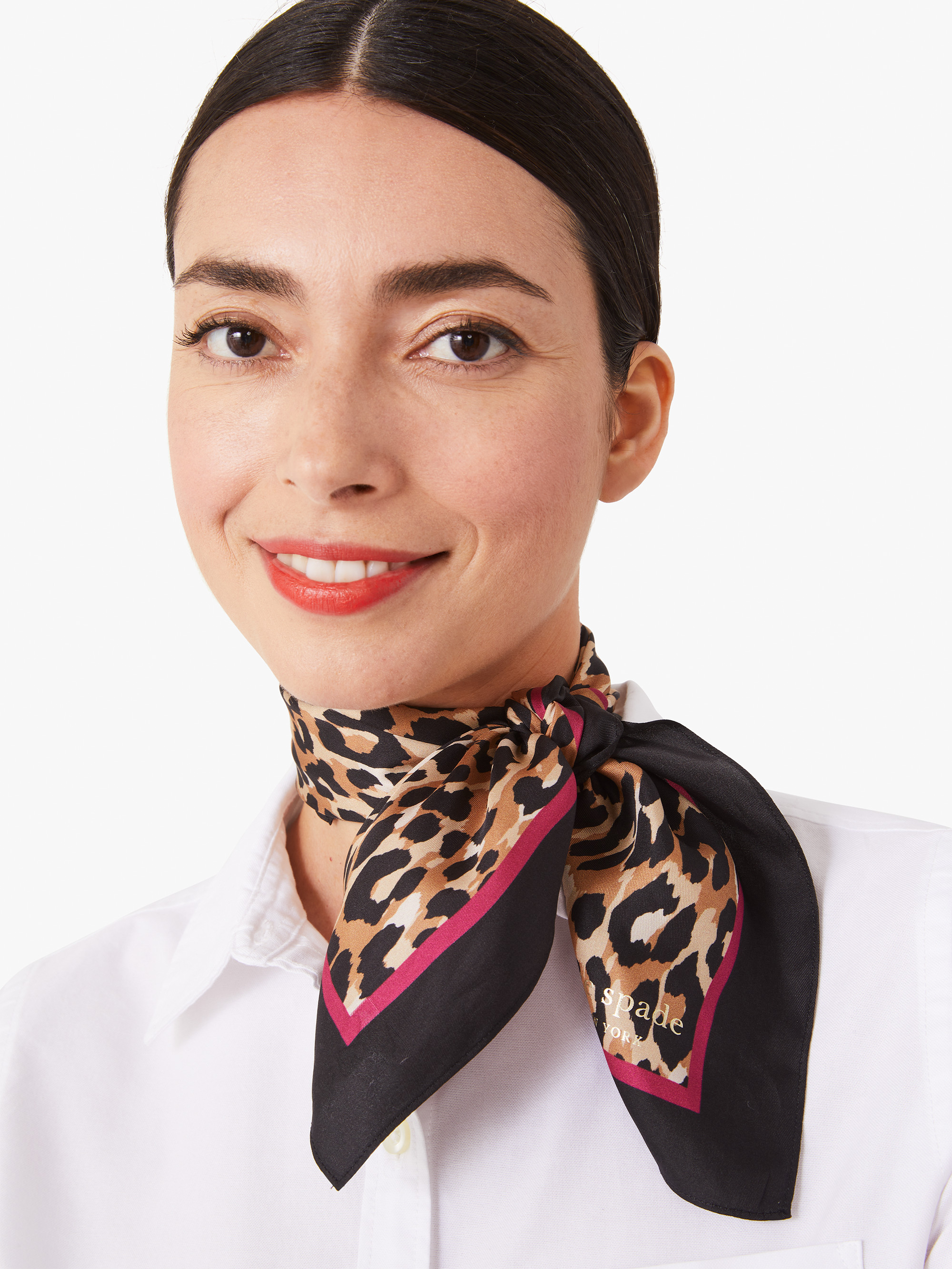 leopard silk bandana