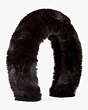 Faux Fur Headband, Black, Product