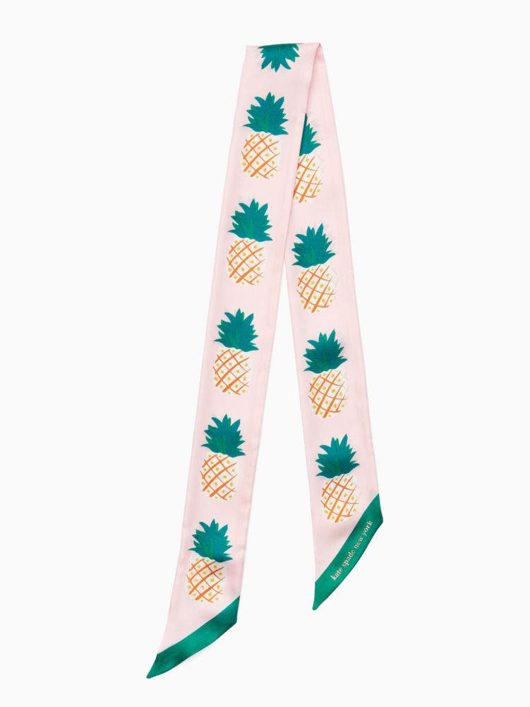 Pineapple Silk Skinny Scarf Kate Spade Surprise