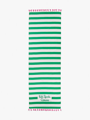 cabana stripe cotton silk oblong scarf by kate spade new york non-hover view
