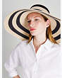 Striped Sun Hat, Black, Product
