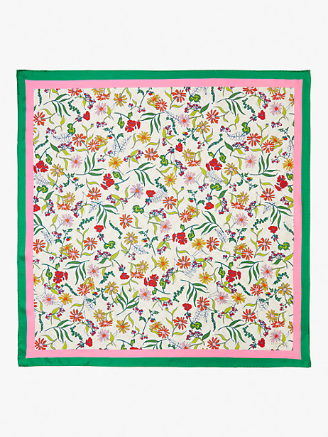 rooftop floral spade flower silk square