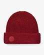Logo Waffle Beanie, Chai Red, Product