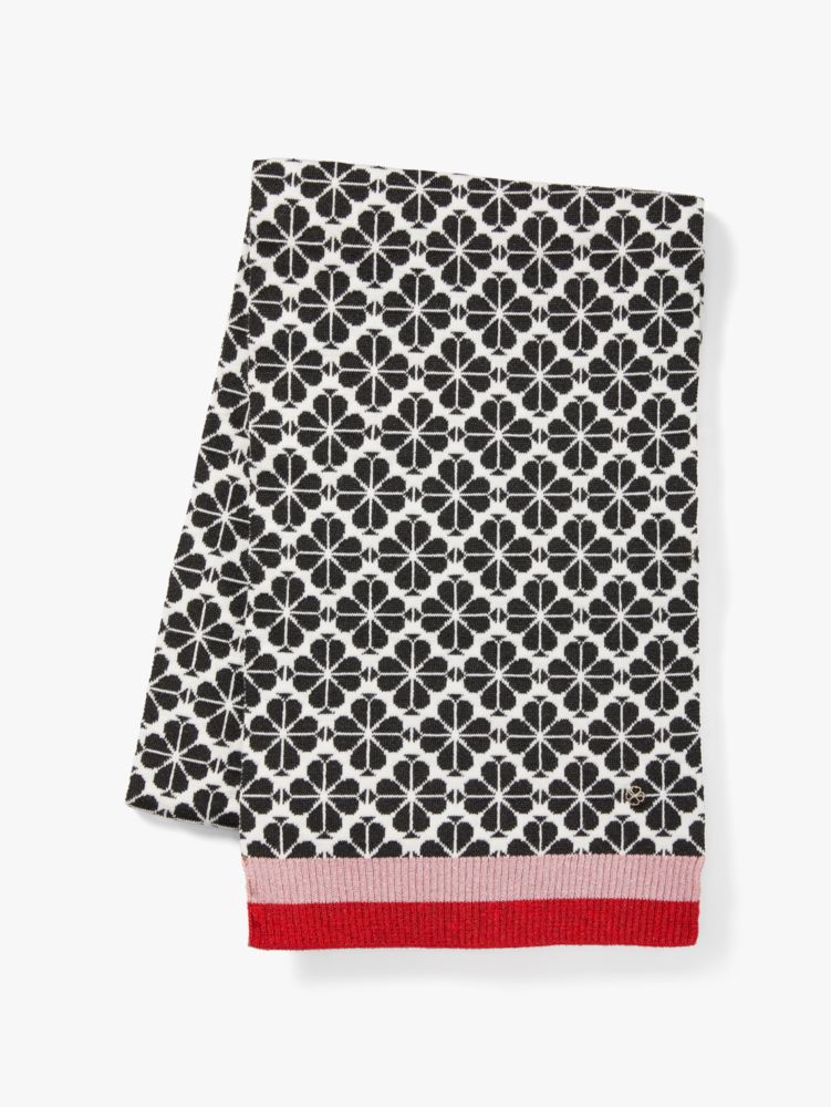 Spade Flower Stripe Knit Scarf | Kate Spade New York