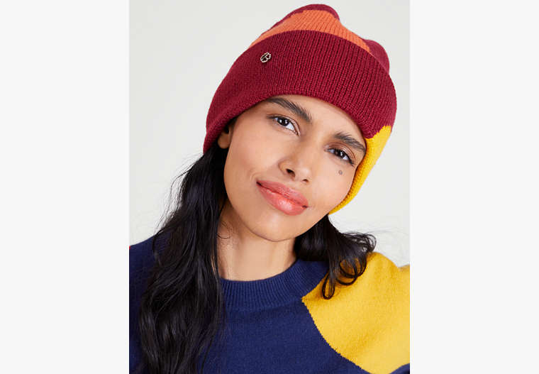 Dot Party Beanie, Chai Red, Product image number 0