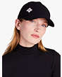 Spade Flower Wool Baseball Cap, Black, Product