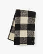 Autumn Check Yarn-dyed Scarf, Black, Product