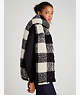 Autumn Check Yarn-dyed Scarf, Black, ProductTile