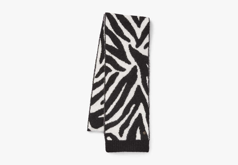 Zebra Scarf, Black, Product