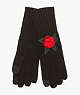 Crochet Rose Tech Gloves, Black, ProductTile