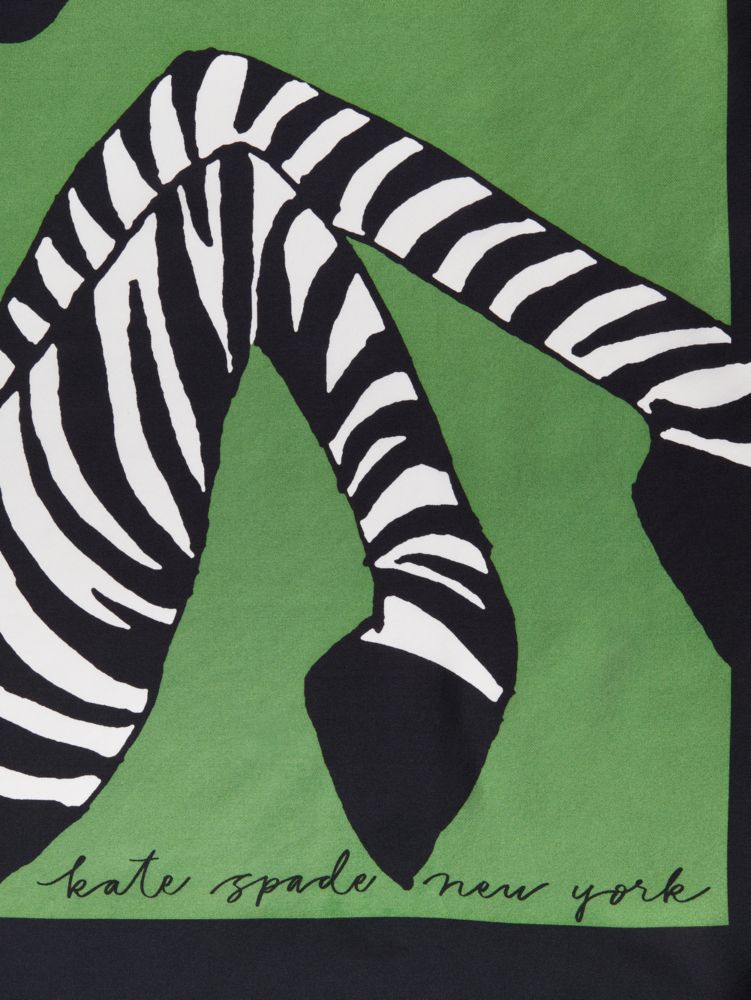 Kate Spade Zebra Silk Square Scarf. 3