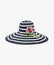 Kate Spade,Flower Embroidered Sunhat,Bright White