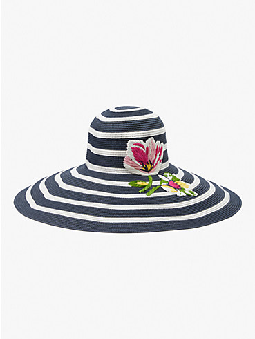 Flower Embroidered Sunhat, , rr_productgrid