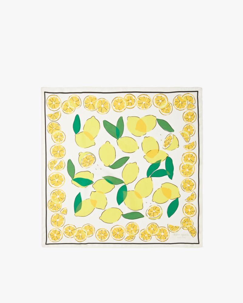 Kate Spade Lemons Silk Bandana. 1