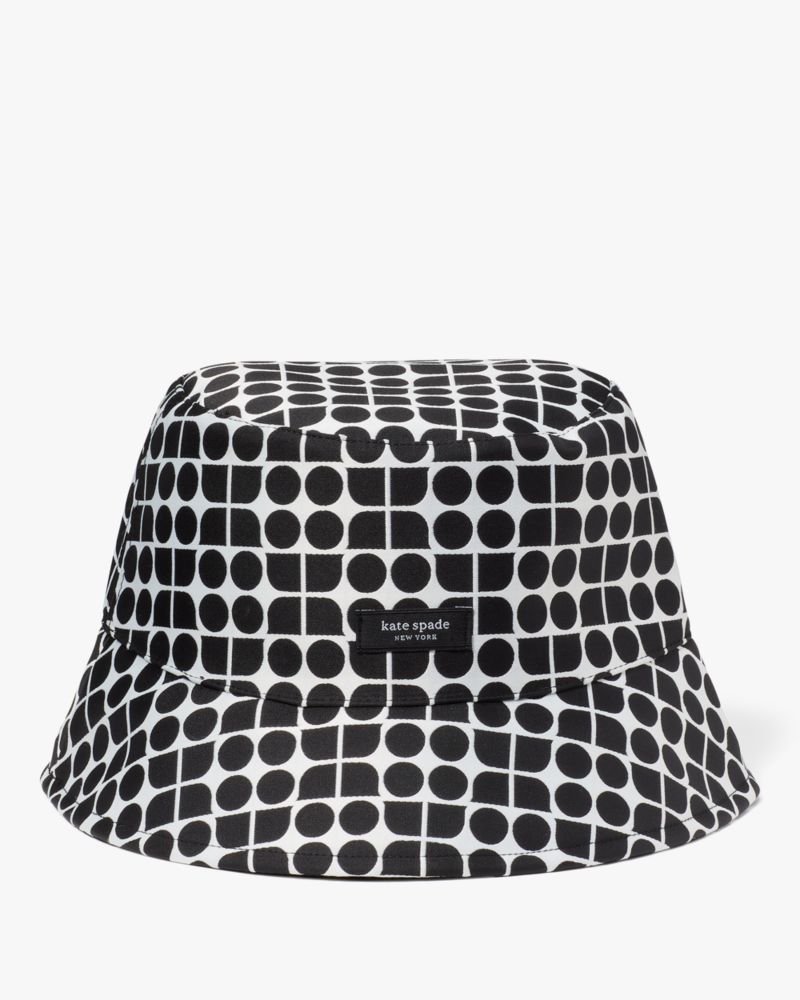 Shop Kate Spade Noel Reversible Bucket Hat In Cream Black
