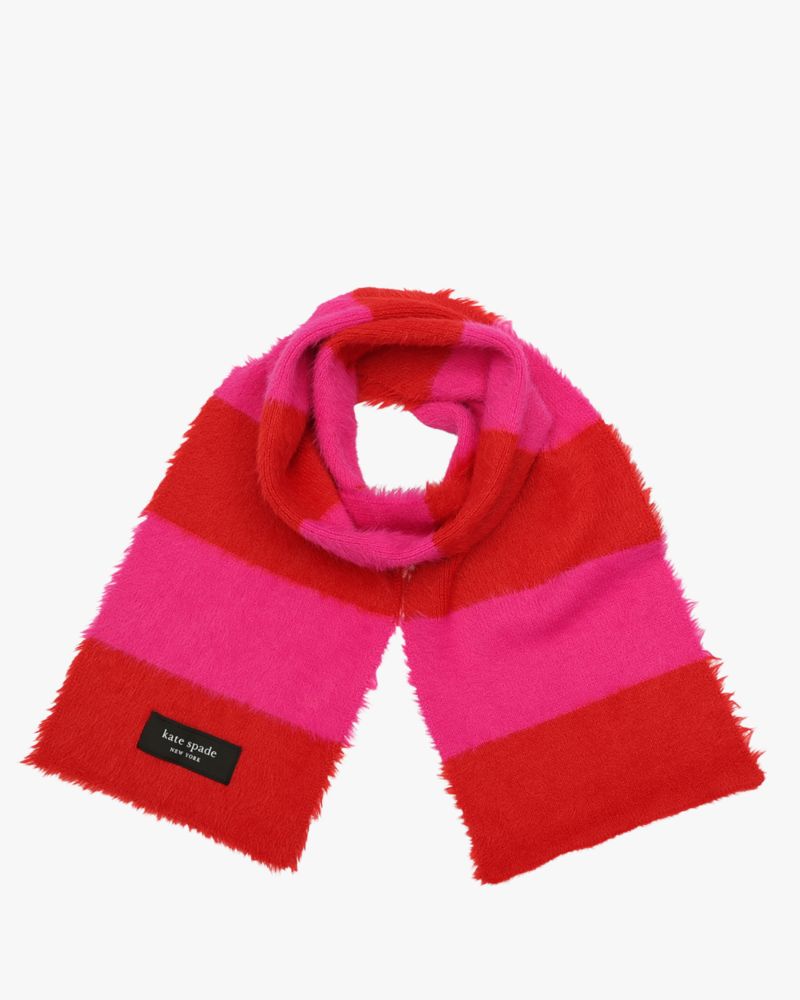 Awning Stripe Fuzzy Scarf