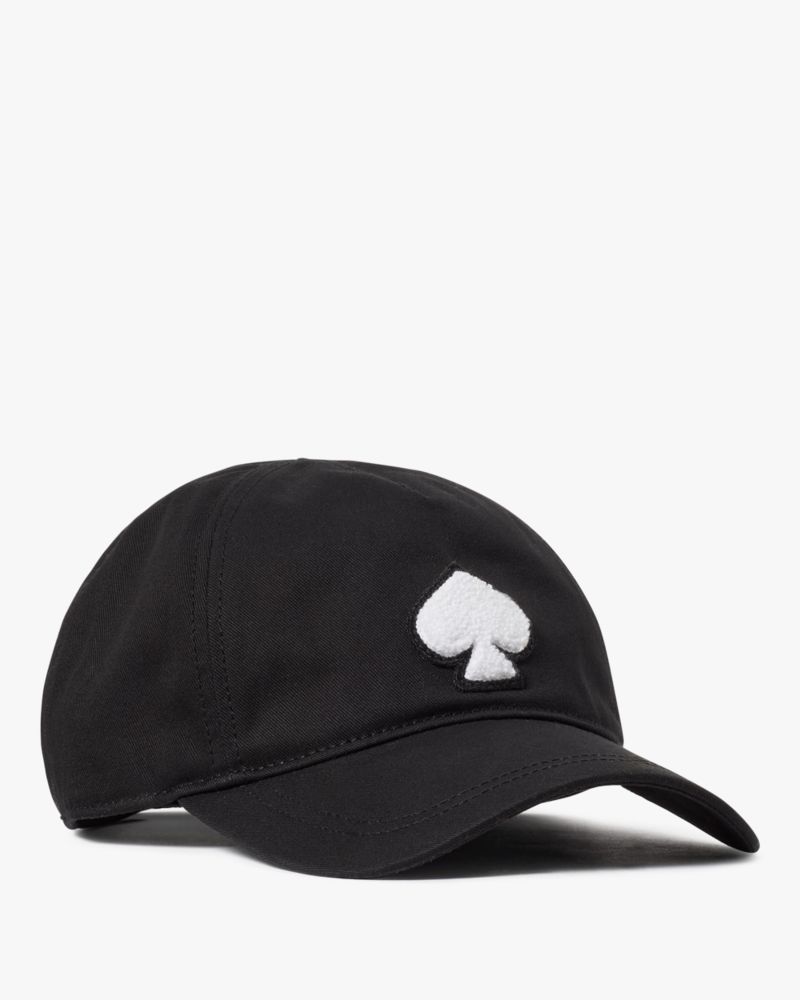 セール❣️ kate spade ケイトスペード　キャップ　帽子　ブラック　黒 Spade Patch Baseball Cap | Kate Spade Outlet