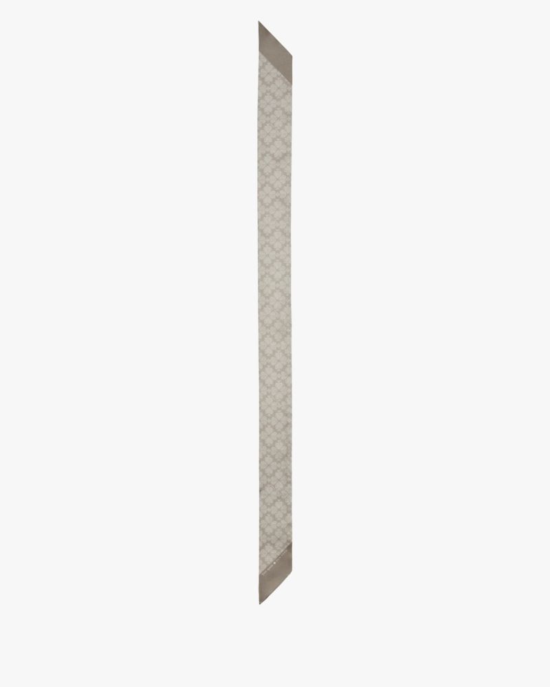 Kate Spade Textured Spade Flower Skinny Scarf