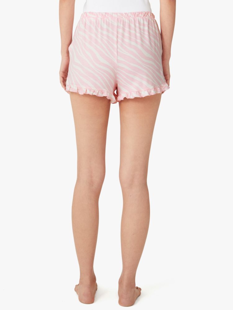 Soft Zebra Lounge Shorts, Convertible Pink, Product