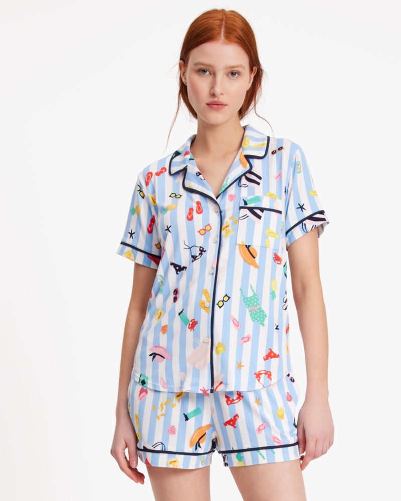 Kate Spade Short Pj Set In Beach Day