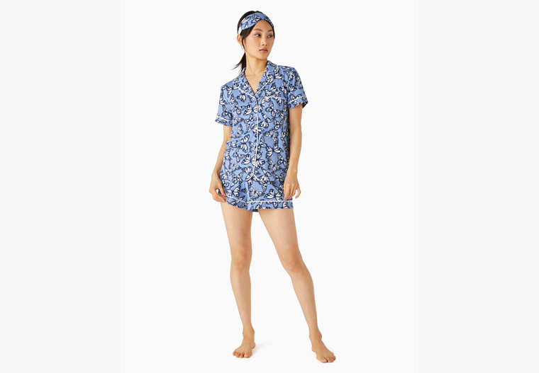 Butterfly Print Pajama Set, Navy/Clear, Product image number 0