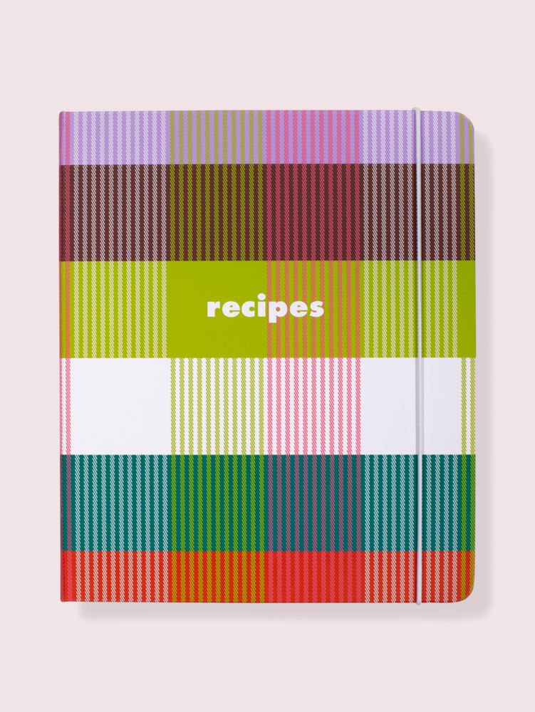 Rainbow Plaid Recipe Book | Kate Spade New York