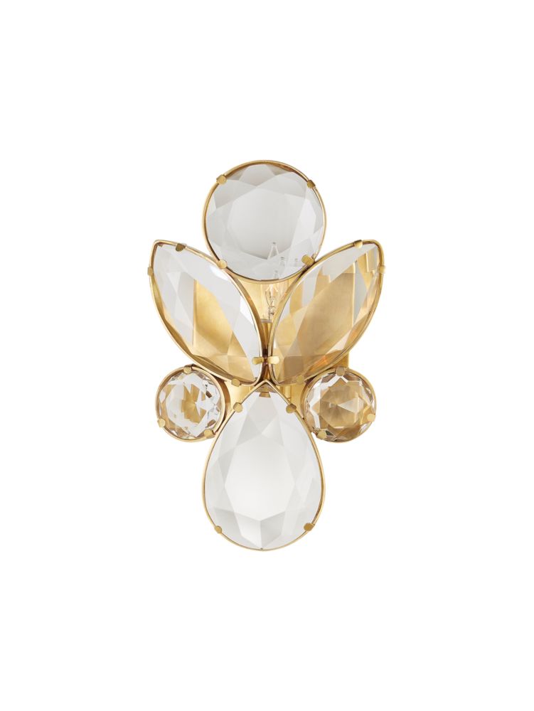 Lloyd Small Jeweled Sconce, Soft Brass, ProductTile