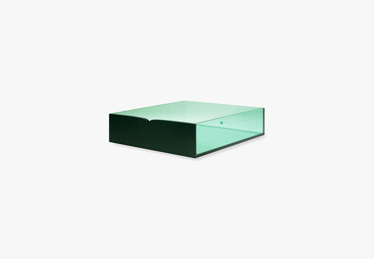 Colorblock Letter Tray, GREEN, Product