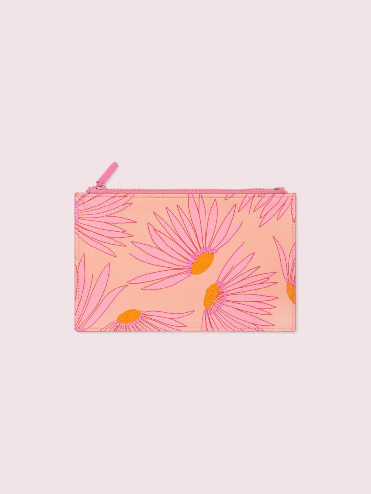 Falling Flower Pencil Pouch, Pomegranate, ProductTile