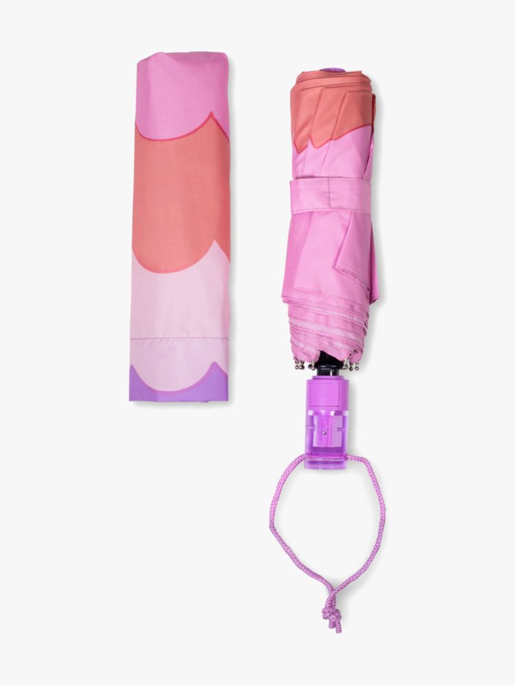 Scallop Travel Umbrella, Pomegranate, Product