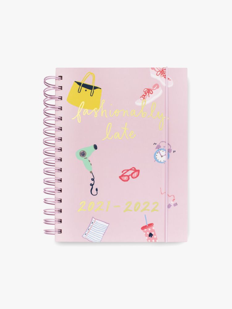 Fashionably Late Large 17-month Planner, Pomegranate, Product