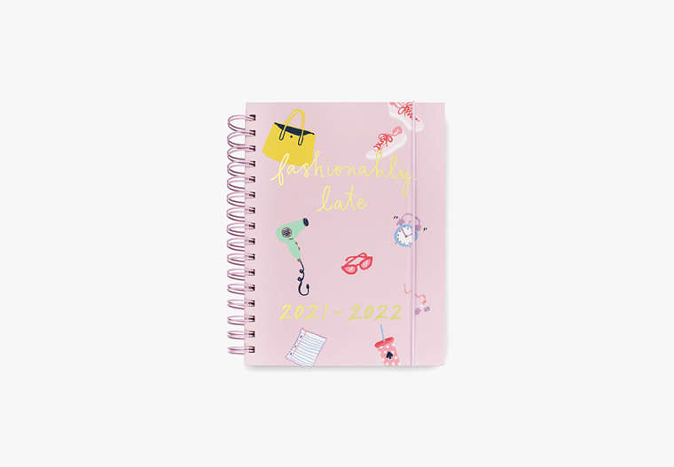 Kate Spade,fashionably late large 17-month planner,office accessories,Pomegranate