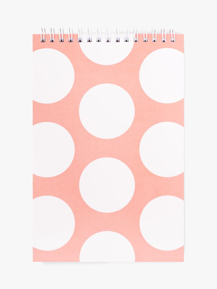 Peach Jumbo Dot Small Top-spiral Notebook, Pomegranate, ProductTile