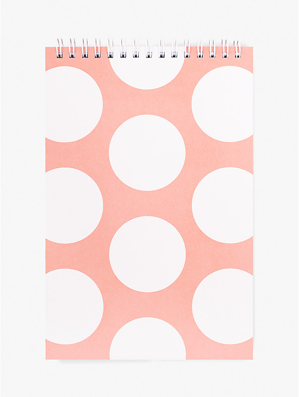 Peach Jumbo Dot Small Top Spiral Notebook, , rr_large