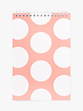 Peach Jumbo Dot Small Top Spiral Notebook, , s7productThumbnail