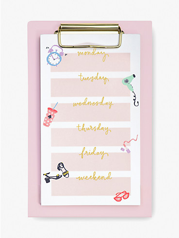 fashionably late desktop weekly list pad, , rr_productgrid