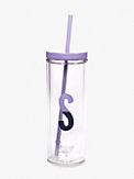initial thermal tumbler with straw, , s7productThumbnail