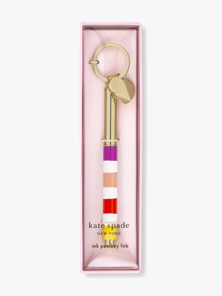 Candy Stripe Ink Pen Key Fob, Multi, Product