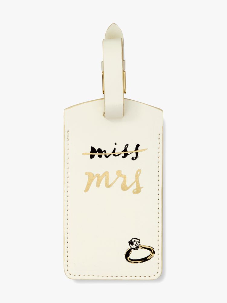 Miss To Mrs Luggage Tag | Kate Spade New York