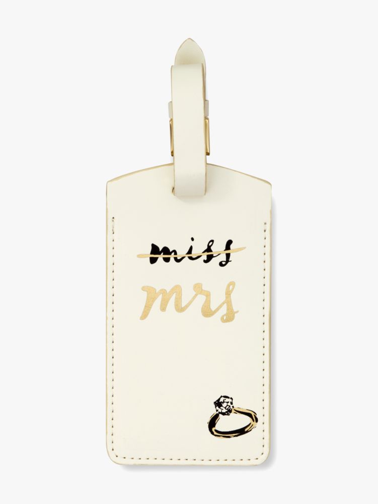 Kate Spade Miss To Mrs Luggage Tag. 2