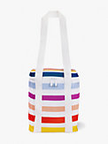 candy stripe wine picnic cooler bag, , s7productThumbnail