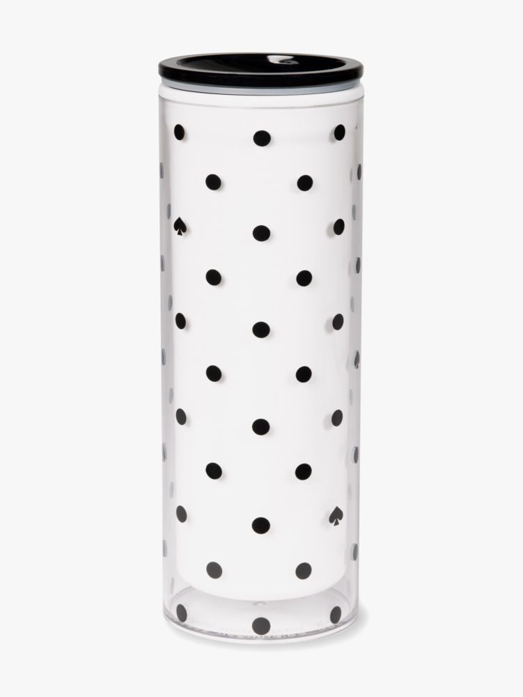 Black Spade Dot Thermal Mug, Black / Glitter, ProductTile