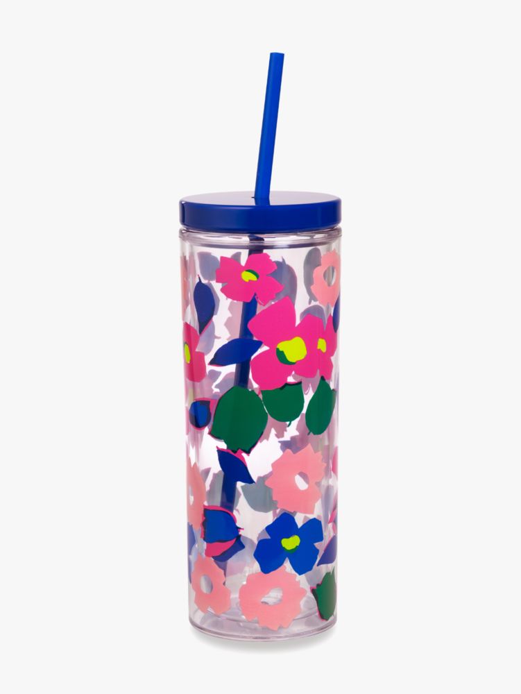 Botanical Garden Tumbler With Straw, Multi, Product