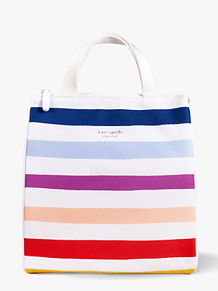 candy stripe lunch bag by kate spade new york non-hover view