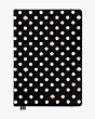 Kate Spade,polka dot take note extra large notebook,office accessories,Black