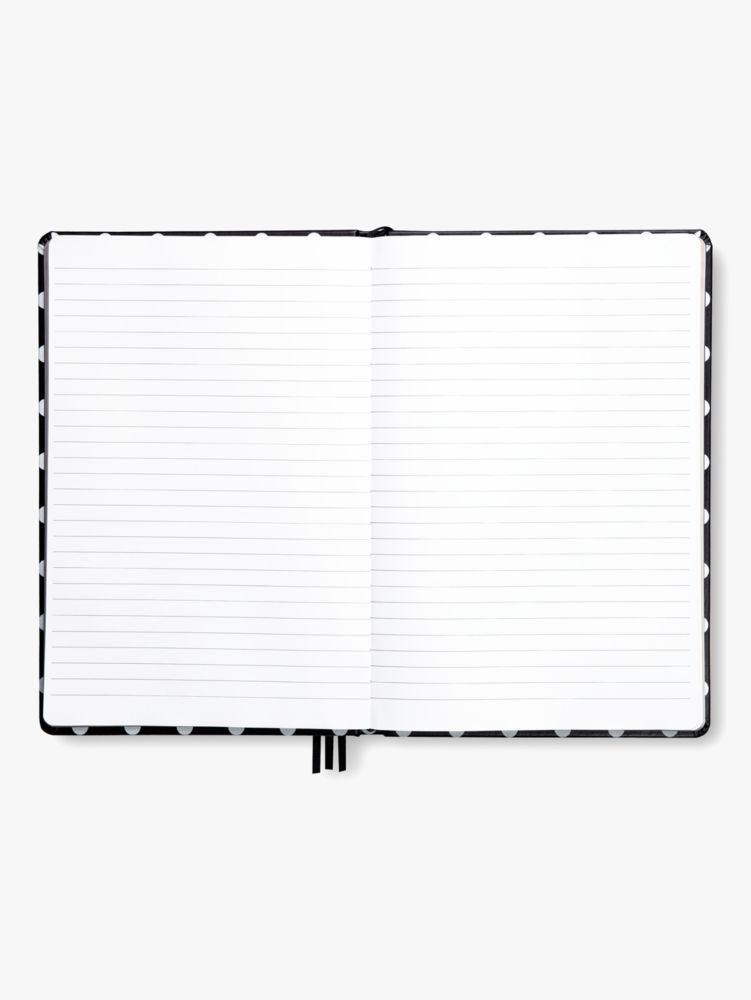 Polka Dot Take Note Extra Large Notebook, Black / Glitter, Product