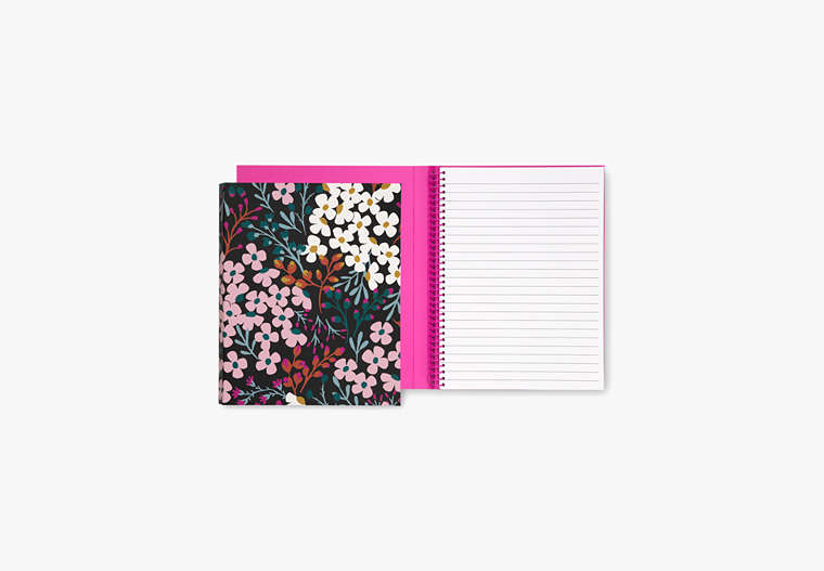 Kate Spade,fall floral concealed spiral notebook,office accessories,Multi